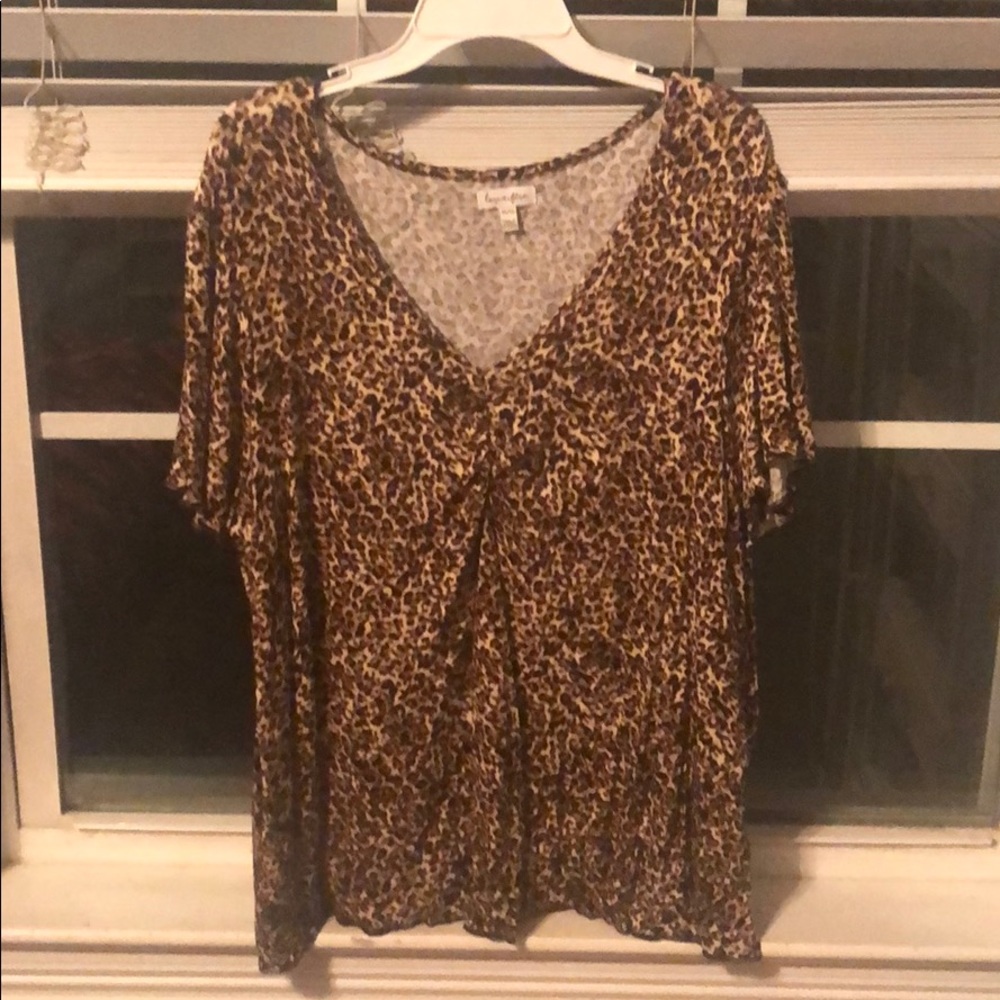 Cheetah print casual top